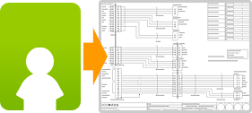 Check wiring diagram of target product